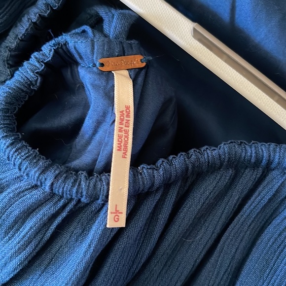 Free people royal blue halter jumpsuit w pockets - Picture 6 of 6